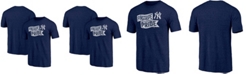 Fanatics Men's Heathered Navy New York Yankees Hometown Pinstripe Pride T-shirt